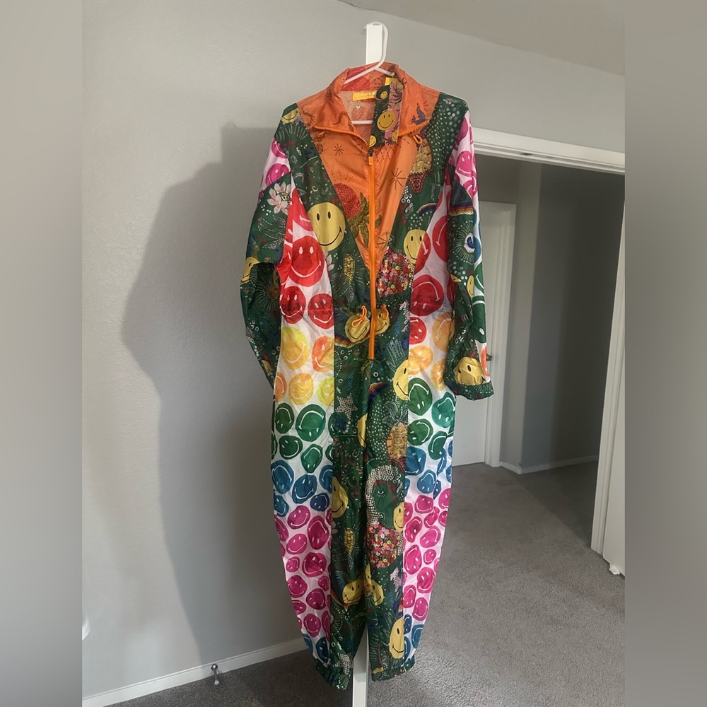 FARM Rio Multicolor Printed Jumpsuit with Orange Accents - Picture 2 of 15